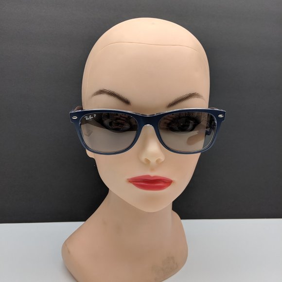 Ray-Ban Blue Sunglasses with Black Lenses - Picture 12 of 15